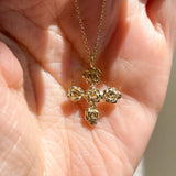 Cross of Roses Pendant