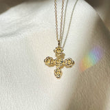 Cross of Roses Pendant