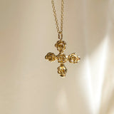 Cross of Roses Pendant
