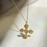 Cross of Roses Pendant