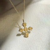 Cross of Roses Pendant