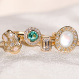 The Odette Emerald Ring