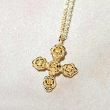 Cross of Roses Pendant