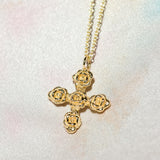 Cross of Roses Pendant