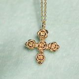 Cross of Roses Pendant