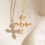 Cross of Roses Pendant