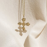 Cross of Roses Pendant