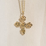 Cross of Roses Pendant