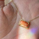 Sacred Cosmic Sunstone Pendant