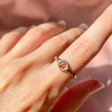 Padparadsha Sapphire Solitaire Ring II
