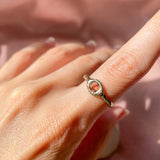 Padparadsha Sapphire Solitaire Ring II