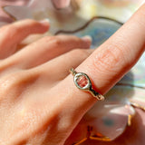 Padparadsha Sapphire Solitaire Ring II