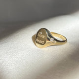 Lion Heart Signet Ring