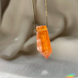 Hessonite Garnet Pendant