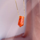 Hessonite Garnet Pendant