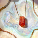 Hessonite Garnet Pendant