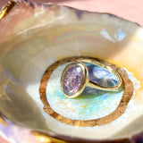 Intergalactic Iolite Sunstone Solitaire