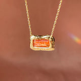 Sacred Cosmic Sunstone Pendant