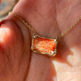Sacred Cosmic Sunstone Pendant