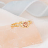 Padparadsha Sapphire Solitaire Ring II