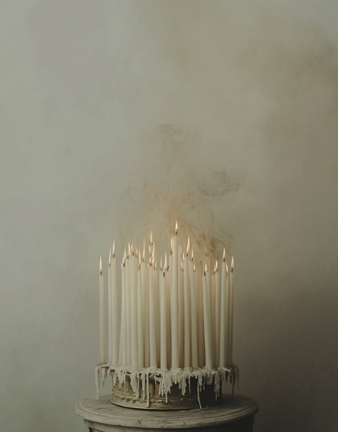 candle as a ritual for healing burnout and releasing apathy