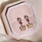 Dangling Bow Earrings