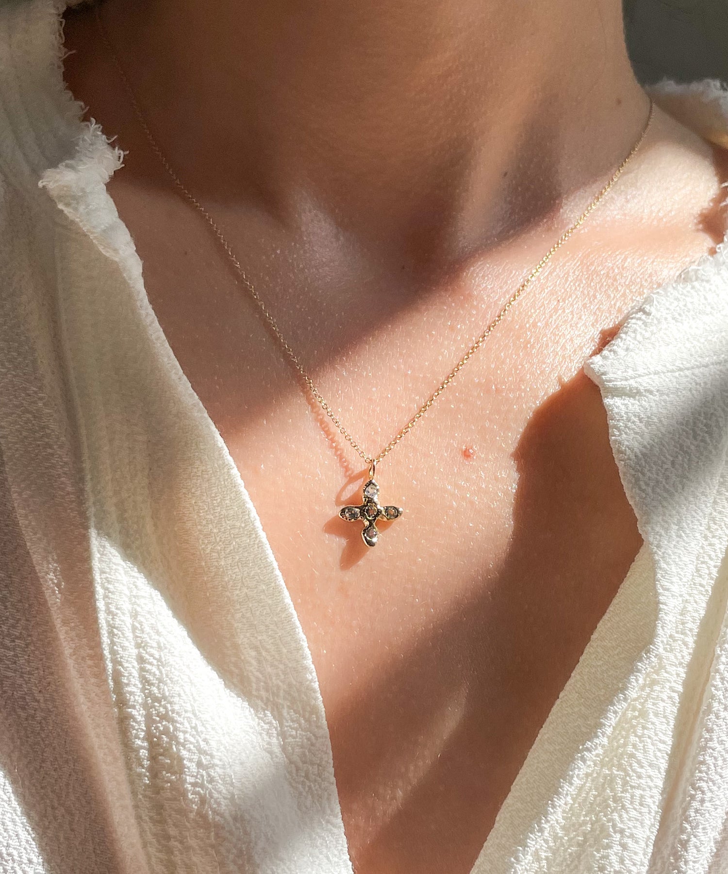 Baby Croix in Aquamarine