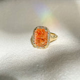 Soleil Sunstone Diamond Ring