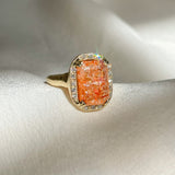 Soleil Sunstone Diamond Ring