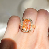 Soleil Sunstone Diamond Ring