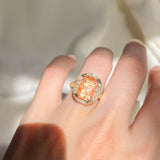 Soleil Sunstone Diamond Ring