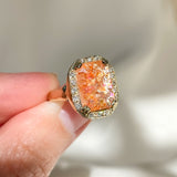 Soleil Sunstone Diamond Ring