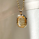 Jacques Intaglio Citrine Pendant