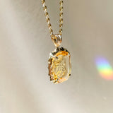 Jacques Intaglio Citrine Pendant