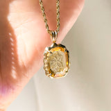 Jacques Intaglio Citrine Pendant