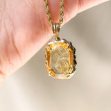 Jacques Intaglio Citrine Pendant