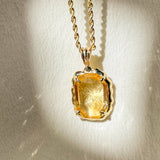 Jacques Intaglio Citrine Pendant