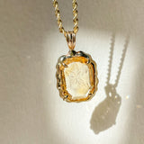 Jacques Intaglio Citrine Pendant