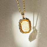 Jacques Intaglio Citrine Pendant