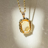 Jacques Intaglio Citrine Pendant