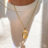 Jacques Intaglio Citrine Pendant