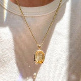 Jacques Intaglio Citrine Pendant