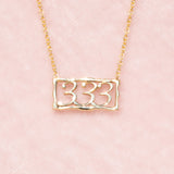 Angel Number 333 Pendant