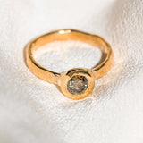 22k Champagne Diamond Ring