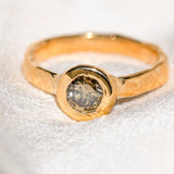 22k Champagne Diamond Ring