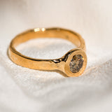 22k Champagne Diamond Ring