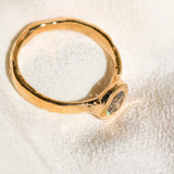 22k Champagne Diamond Ring
