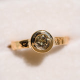 22k Champagne Diamond Ring