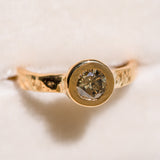 22k Champagne Diamond Ring
