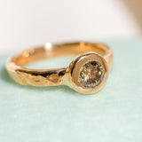 22k Champagne Diamond Ring